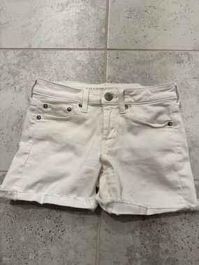 Women’s White Denim Shorts